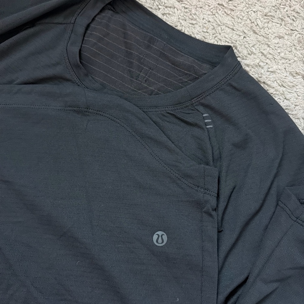 Lululemon Men’s Medium Black License To Train Drysense Shirt Athletic